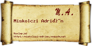 Miskolczi Adrián névjegykártya