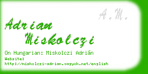 adrian miskolczi business card